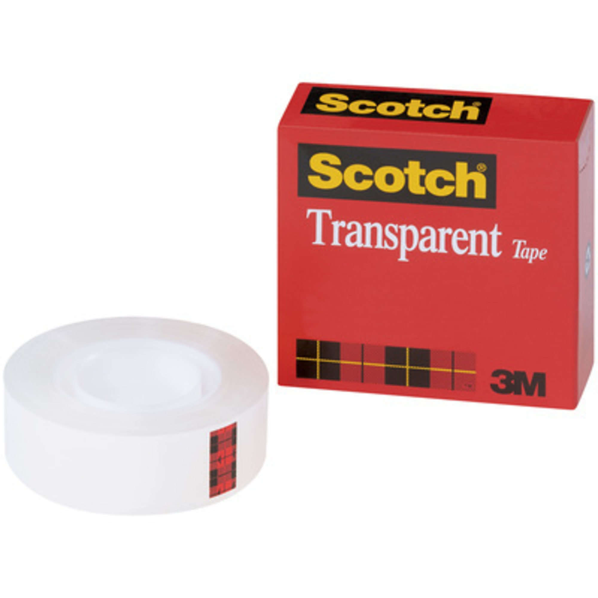 Scotch, 1/2in. x 72 yds. (12 Pac Sco Tra Tape 600 12/CS, Model# T96360012PK